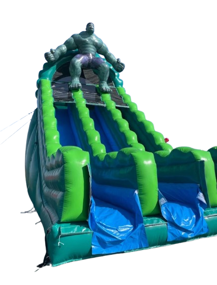Location château gonflable toboggan Hulk