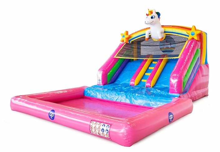 Location château gonflable Toboggan Splash Licorne