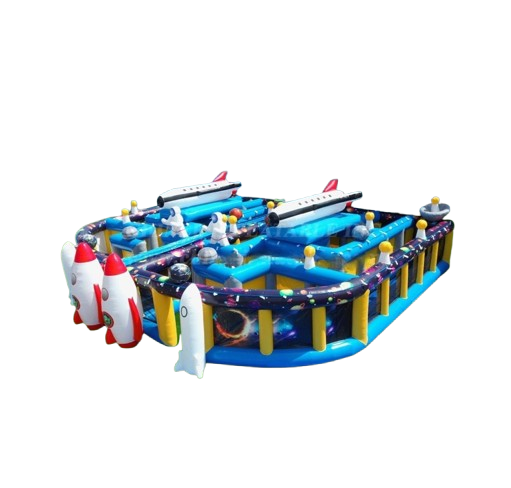 Vente château gonflable labyrinthe Spatial