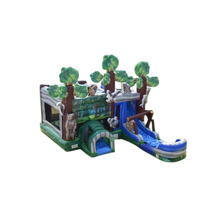 Vente château gonflable combo "jungle Amazon"