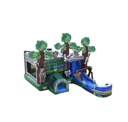 Vente château gonflable combo "jungle Amazon"