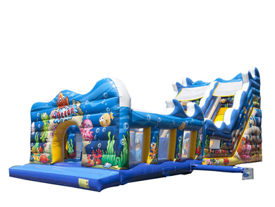 Vente château gonflable toboggan océan Beach