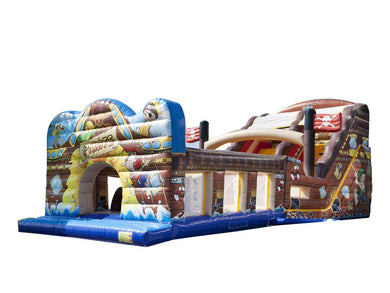 Vente château gonflable toboggan pirate