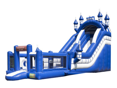 Vente château gonflable toboggan château fort