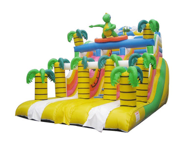 Vente château gonflable toboggan dinosaure