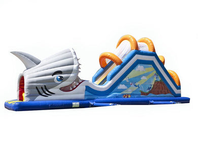 Vente château gonflable toboggan requin