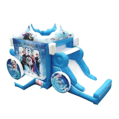Vente château gonflable toboggan reine des neiges