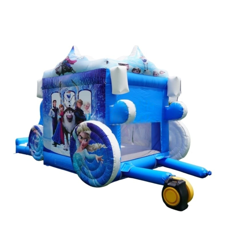 Vente château gonflable toboggan reine des neiges