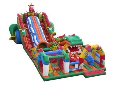 Vente château gonflable toboggan dragons