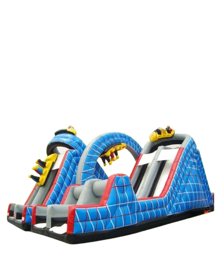 Vente château gonflable toboggan Montagne russes