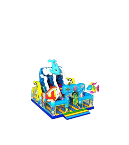 Vente château gonflable combo toboggan Océan
