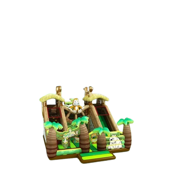 Vente château gonflable toboggan jungle