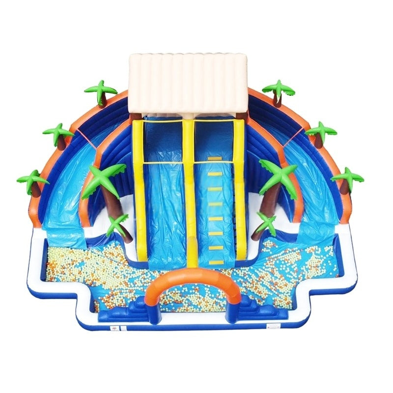 Vente château gonflable parc toboggan aquatique gonflable