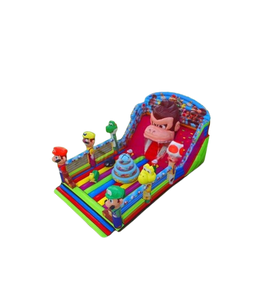 Vente château gonflable combo toboggan Mario