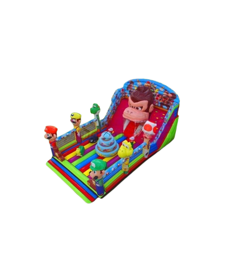 Vente château gonflable combo toboggan Mario