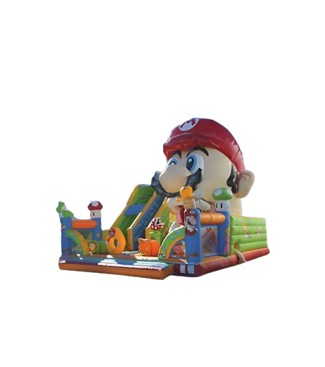 Vente château gonflable combo toboggan Mario