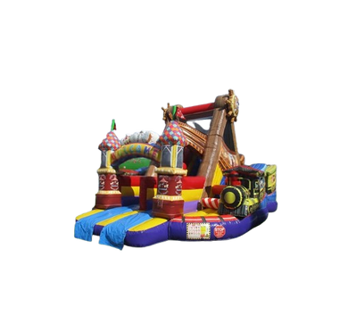 Vente château gonflable toboggan aventure land