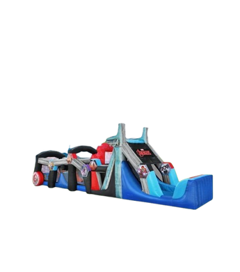 Vente château gonflable parcours d'obstacles Avengers Marvel