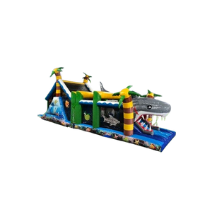 Vente château gonflable parcours d'obstacles "Requin"