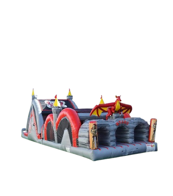 Vente château gonflable parcours d'obstacles dragon