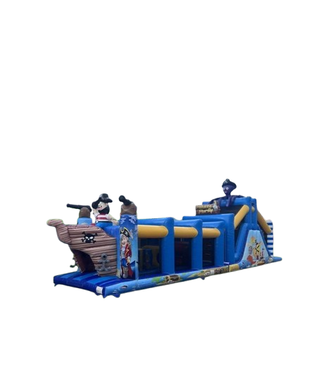 Vente château gonflable parcours d'obstacles bateau pirate
