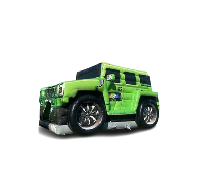 Vente chateau gonflable parcours d'obstacles voiture Hummer