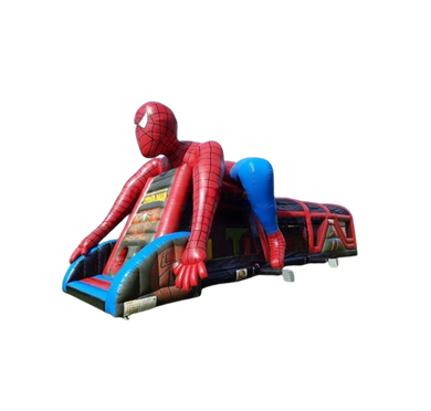 Vente Château gonflable parcours d'obstacles Spiderman