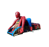 Vente Château gonflable parcours d'obstacles Spiderman