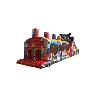 Vente château gonflable parcours d'obstacles lego