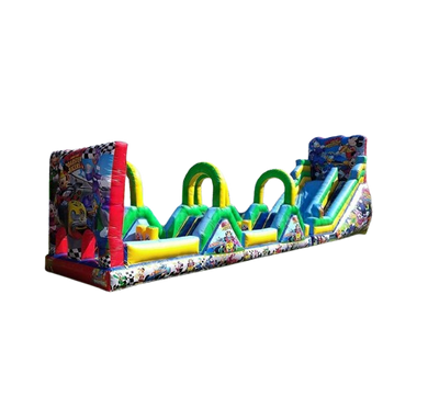 Vente château gonflable parcours d'obstacles Mickey mousse