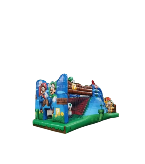 Vente château gonflable parcours d'obstacles Mario