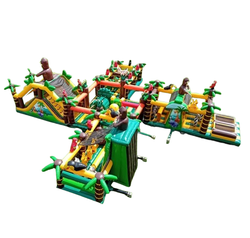 Vente château gonflable toboggan parcours d'obstacles Island Park