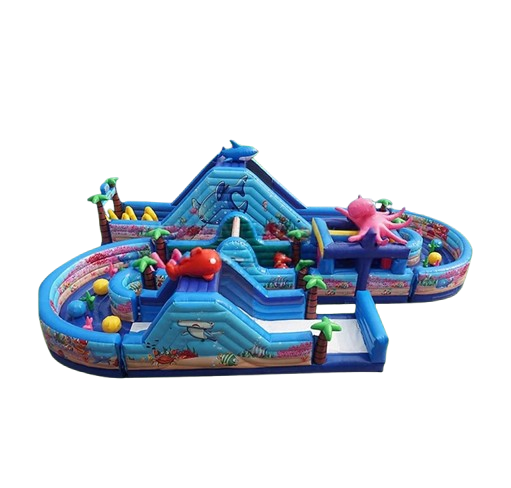 Vente château gonflable toboggan parcours d'obstacles Océan party