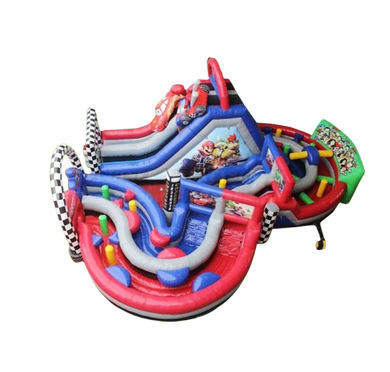 Vente château gonflable parcours d'obstacles Mario kart