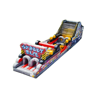 Vente château gonflable parcours d'obstacles Street race