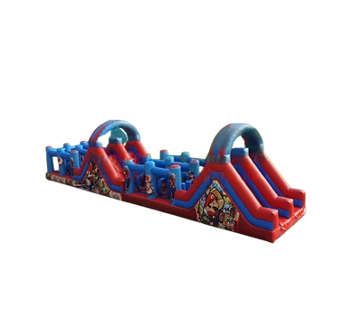 Vente château gonflable parcours d'obstacles Mario