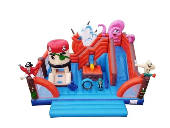 Vente château gonflable toboggan pirate