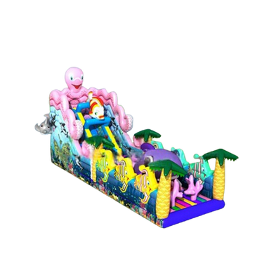 Vente château gonflable toboggan pieuvre