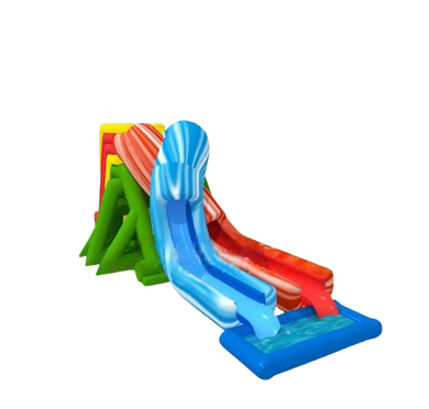 Vente château gonflable toboggan aquatique spirale