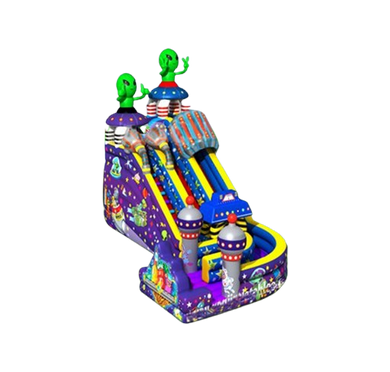 Vente château gonflable toboggan Alien Party