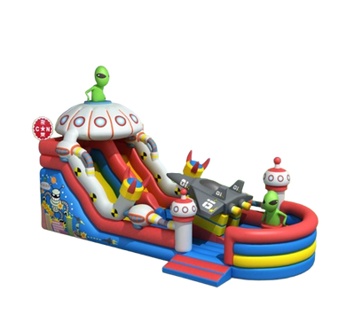 Vente château gonflable toboggan Alien