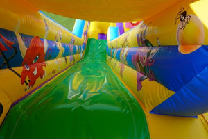 Vente château gonflable toboggan Fantôme d'halloween