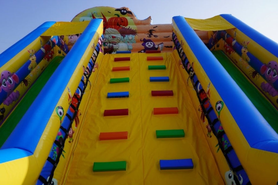 Vente château gonflable toboggan Fantôme d'halloween