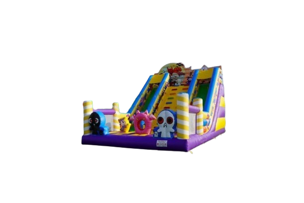 Vente château gonflable toboggan Fantôme d'halloween