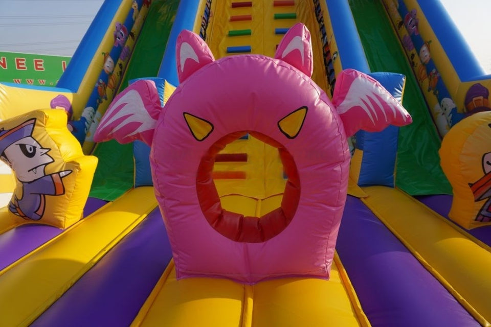 Vente château gonflable toboggan Fantôme d'halloween