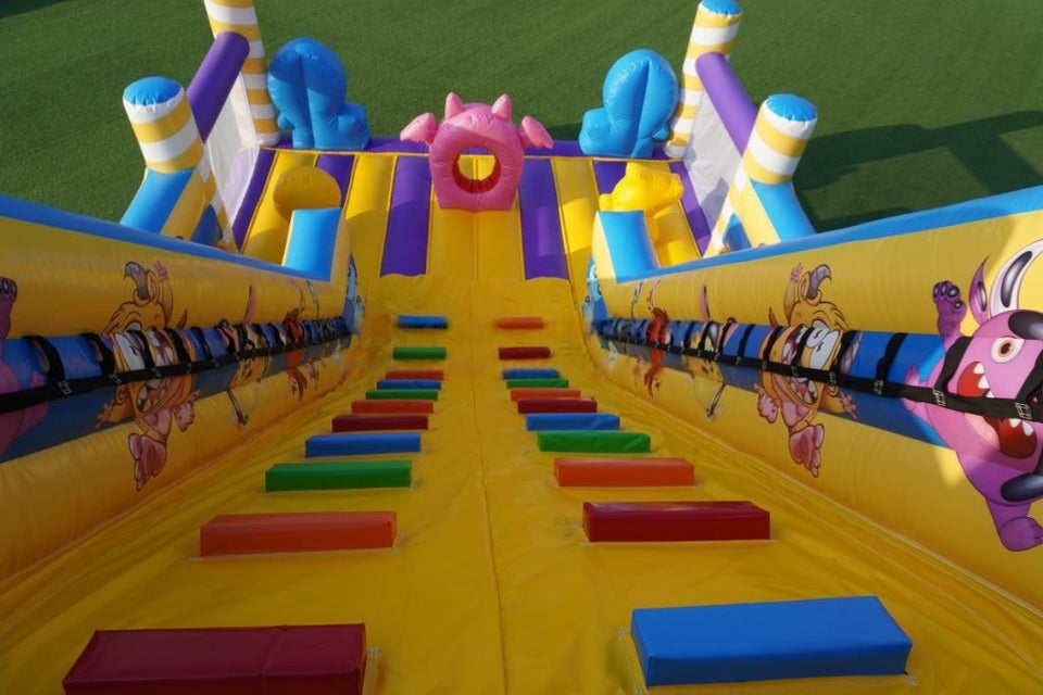 Vente château gonflable toboggan Fantôme d'halloween