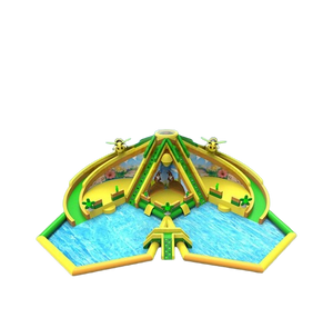 Vente château gonflable géant aquatique jungle abeilles