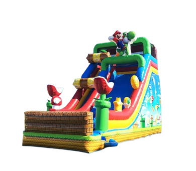 Vente château gonflable toboggan Mario