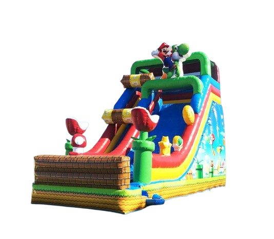 Vente château gonflable toboggan Mario