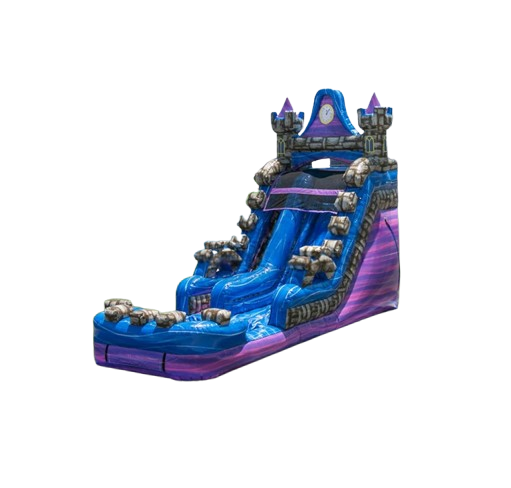 Vente château gonflable toboggan aquatique Magic castle